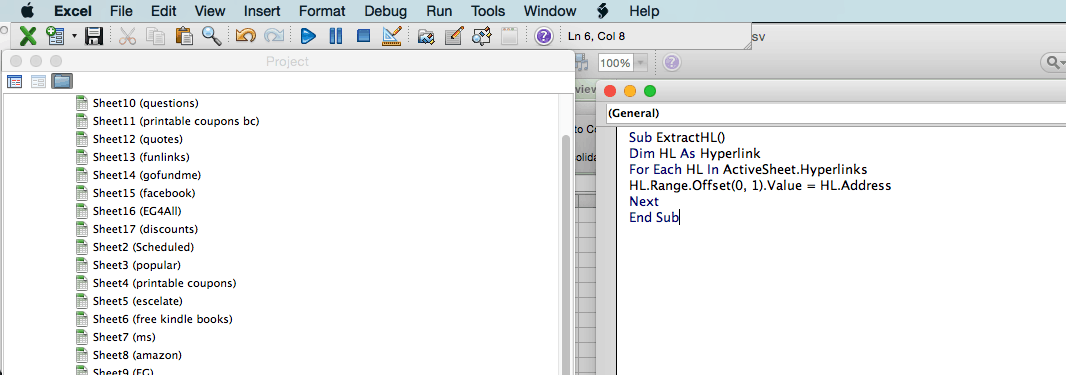 extract a url from hyperlink in excel instructions how to module visual basic editor